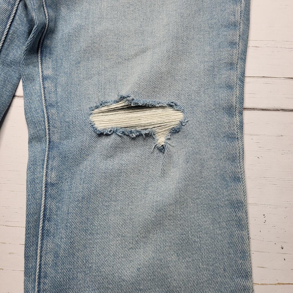 Madewell Petite Perfect Vintage Jeans Light Coffee Wash Worn In Edition Rip 26P - Picture 9 of 14
